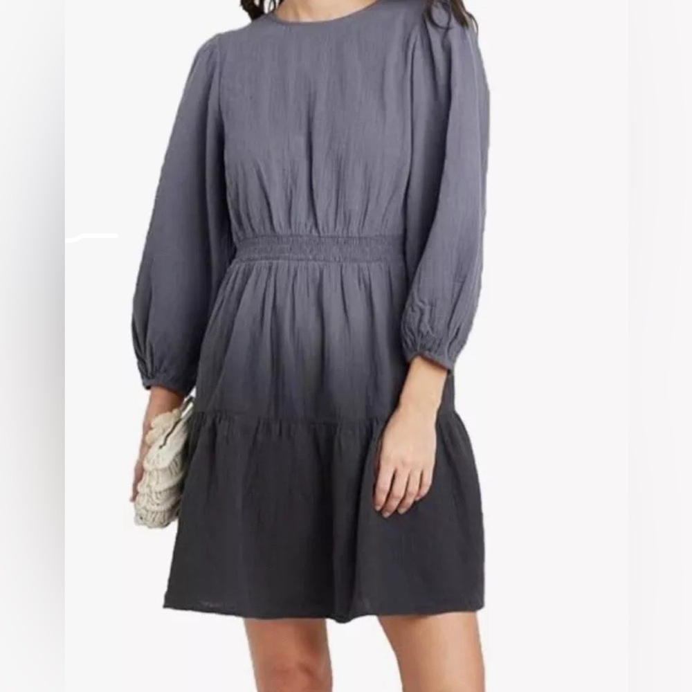 Universal Thread Gauze Cotton Ombré Prairie Cottagecore Peasant Dress Size S - Picture 4 of 9